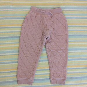 ⭐ Hanna Andersson Dusty Rose Quilted Pants Size 6/7